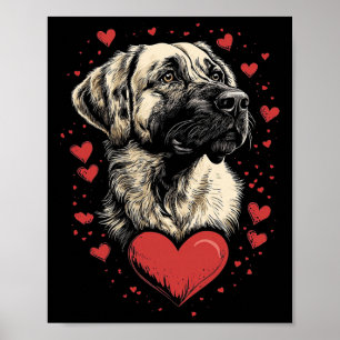 Valentijnsdag Anatolische Herdershond Poster
