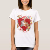 Valentijnsdag Animal Love" T-shirt (Voorkant)