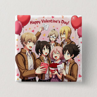 VALENTIJNSDAG ANIME BUTTON