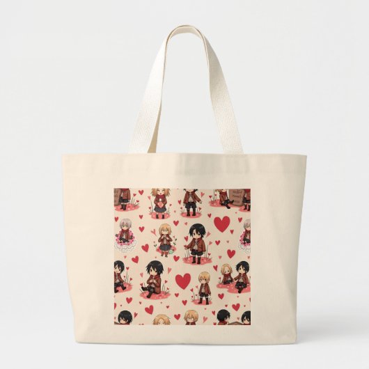VALENTIJNSDAG ANIME CANVAS TAS (Voorkant)