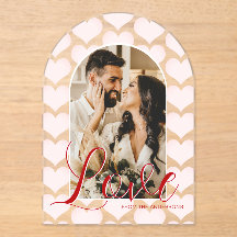 Valentijnsdag Arch Custom Photo Card