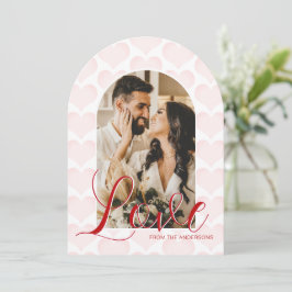 Valentijnsdag Arch Custom Photo Card Kaart