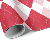 Valentijnsdag Argyle Cadeaupapier (Rol Hoek)