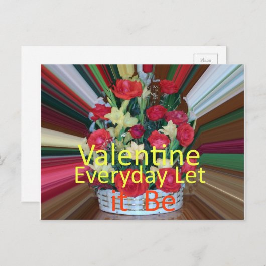 Valentijnsdag Art Print Feestdagenkaart (Voorkant / Achterkant)