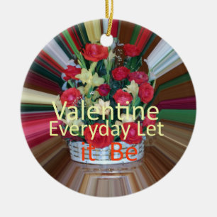 Valentijnsdag Art Print Keramisch Ornament