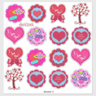 Valentijnsdag Assorted Lieve Gevoel Look  Sticker