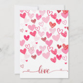 Valentijnsdag Baby shower Kaart (Achterkant)