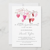 Valentijnsdag Baby shower Kaart (Voorkant)