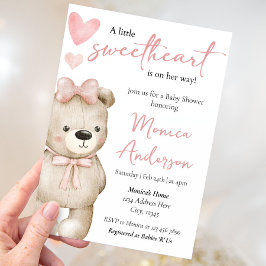 Valentijnsdag Baby shower Meisje Kaart