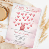 Valentijnsdag baby shower Schattige Beer Sweethear Kaart