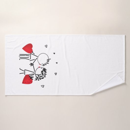Valentijnsdag Badhanddoek (Badhanddoek)