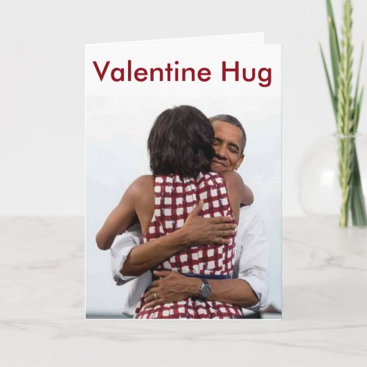 Valentijnsdag barack-Michelle - Kaart (Voorkant)
