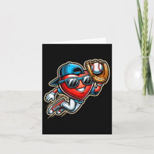 Valentijnsdag Baseball Boys Kinder Funny Kaart