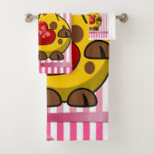Valentijnsdag Bathroom-handdoeksets, Giraffe Bad Handdoek (Insitu)