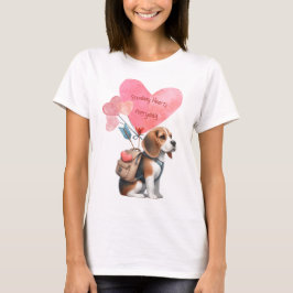 Valentijnsdag Beagle T-shirt