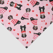 Valentijnsdag Berner Berghonden Tissuepapier (Detail)