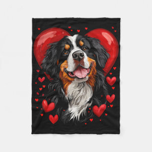 Valentijnsdag Berner Sennenhond Fleece Deken