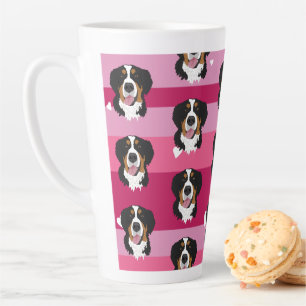 Valentijnsdag Bernese Mountain Dog Latte Mok
