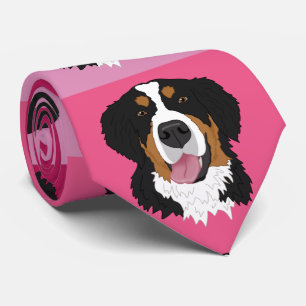 Valentijnsdag Bernese Mountain Dog Stropdas