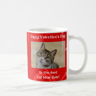 Valentijnsdag Best Cat Mam Ever Cute Photo Koffiemok