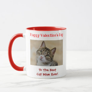 Valentijnsdag Best Cat Mam Ever Cute Photo Mok