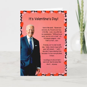 Valentijnsdag Biden-kaart Feestdagen Kaart