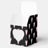 Valentijnsdag Big Peak Hearts Pink Black Bedankdoosjes (Geopend)