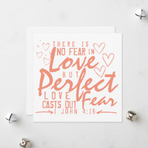 Valentijnsdag Bijbelvers: 1 Johannes 4:18 Feestdagenkaart