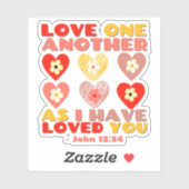 Valentijnsdag Bijbelvers: Johannes 12:34 Sticker (Vel)