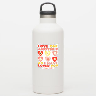 Valentijnsdag Bijbelvers: Johannes 12:34 Sticker