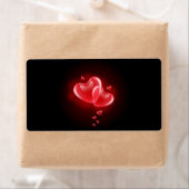 Valentijnsdag blaasharten etiket (Insitu)