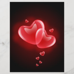 Valentijnsdag blaasharten flyer
