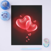 Valentijnsdag blaasharten flyer (Enkel)