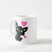 Valentijnsdag Black Kat Mok (Voorkant links)