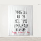 Valentijnsdag blijkt dat ik je meer mag wandkleed (Voorkant)