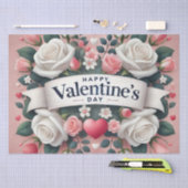 Valentijnsdag Bloemen Hart Design Tissuepapier (Craft)