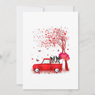 Valentijnsdag Boston Terrier Gifts Dogs Red Truck Save The Date