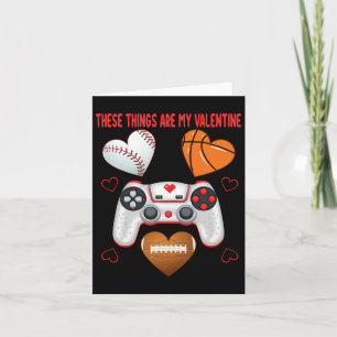 Valentijnsdag Boys Mannen Hearts Gaming Football B Kaart