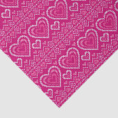 Valentijnsdag breipatroon 2 tissuepapier (Detail)