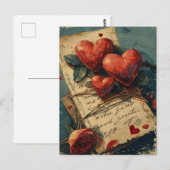 Valentijnsdag Briefkaart (Voorkant / Achterkant)