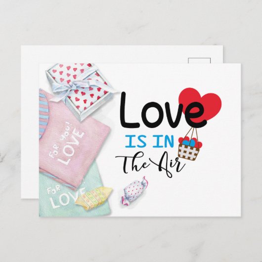 Valentijnsdag Briefkaart (Voorkant / Achterkant)