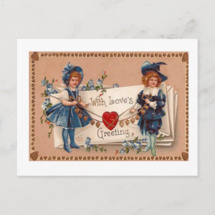 Valentijnsdag Briefkaart, ouderwets Feestdagenkaart