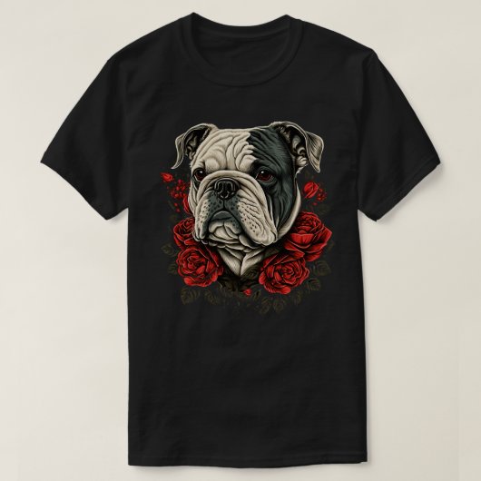 Valentijnsdag Bulldog 3 T-shirt (Design voorkant)