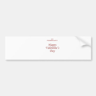 Valentijnsdag Bumpersticker