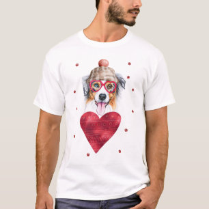 Valentijnsdag Cadeau Australian Shepherd Hond T-shirt
