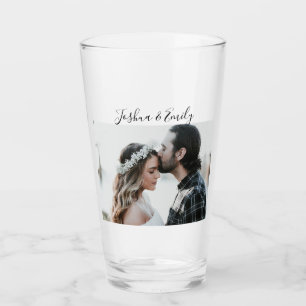 Valentijnsdag cadeau Couple Photo Beer Glass Glas