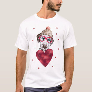 Valentijnsdag Cadeau Dalmatiër Hond T-shirt