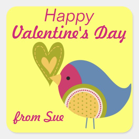 Valentijnsdag cadeau Stickers (Voorkant)