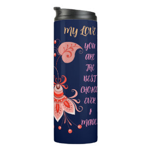 VALENTIJNSDAG CADEAU VOOR VRIENDIN, VROUW, MAN THERMOSBEKER