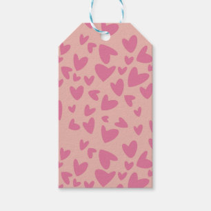 Valentijnsdag cadeaukaartje cadeaulabel